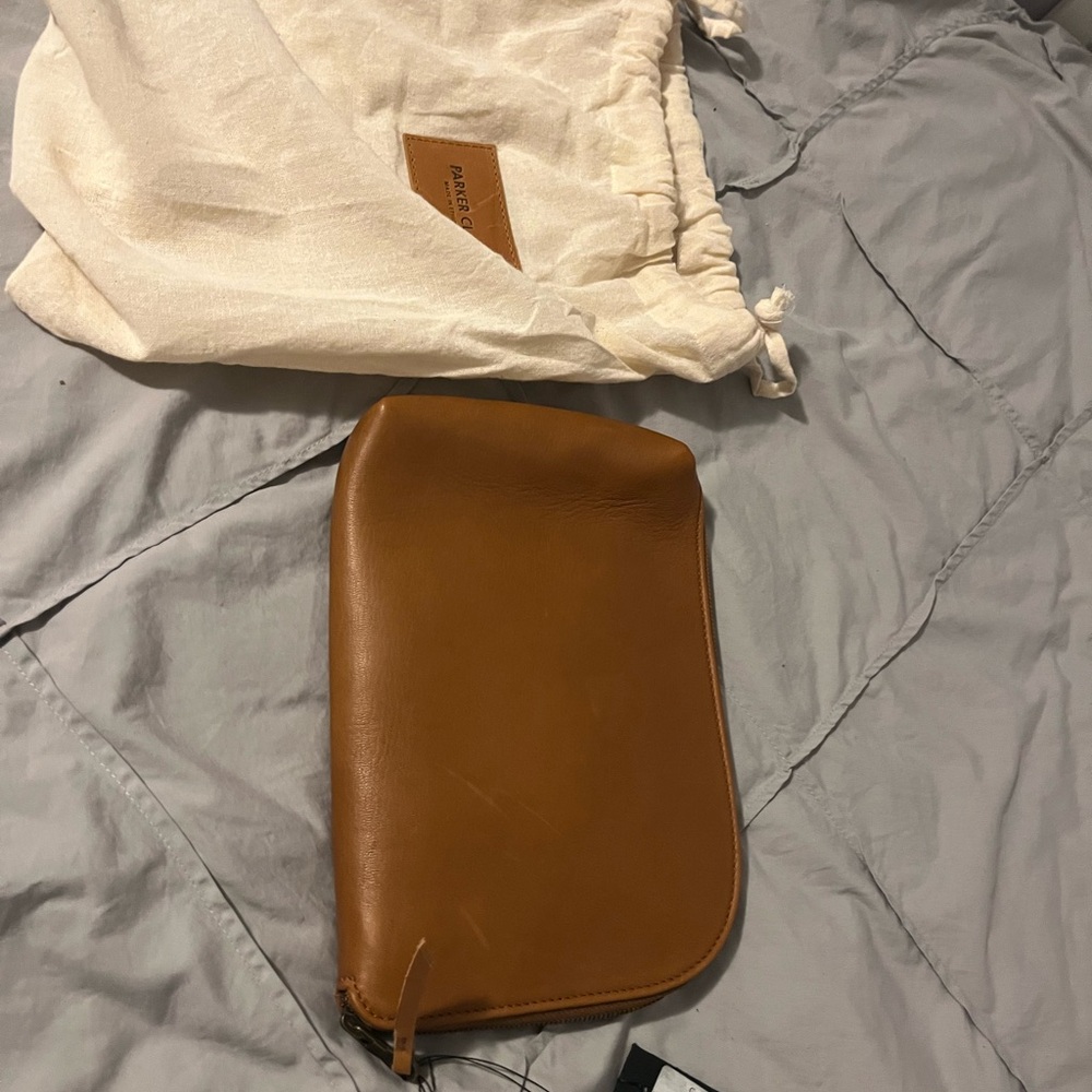 Parker Clay Guzo Utility Pouch, Rust Brown, NWT